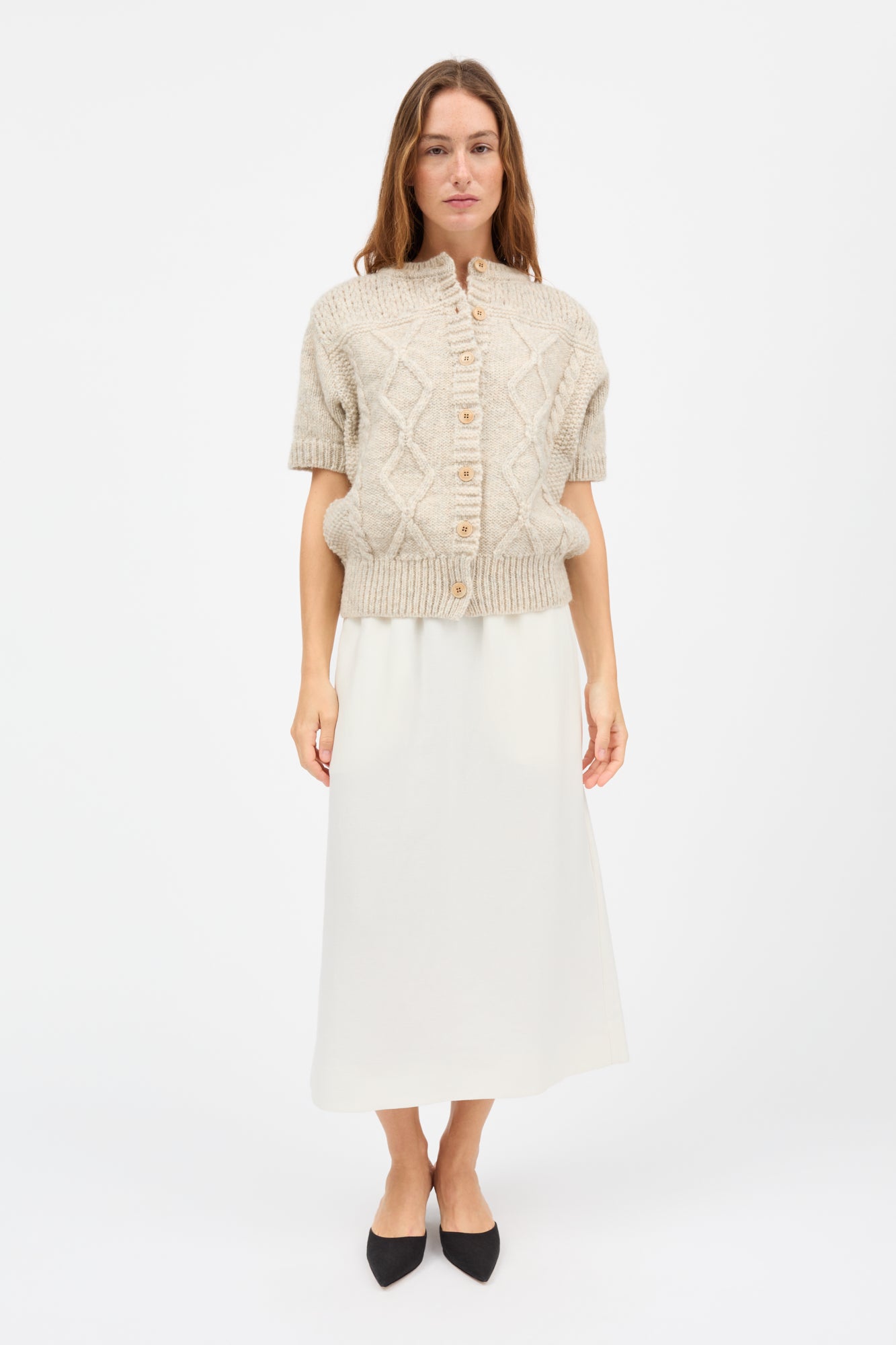 Skall Studio Svea cardigan Cardigan Cream